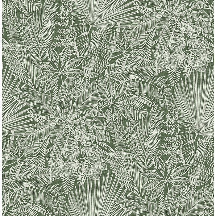 Vita Green Botanical Wallpaper | A-Street Prints