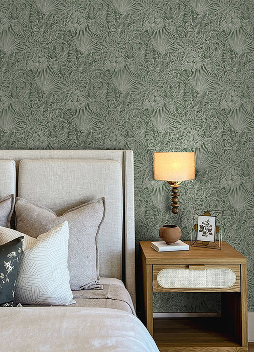 Vita Green Botanical Wallpaper | A-Street Prints