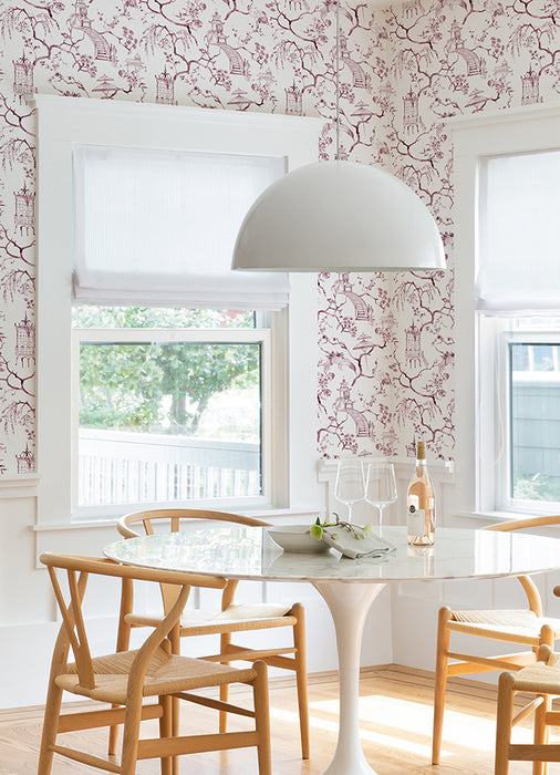 Serena Plum Chinoiserie Wallpaper |  A-Street Prints