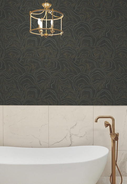 Geodes Taupe Wallpaper | York Wallcoverings