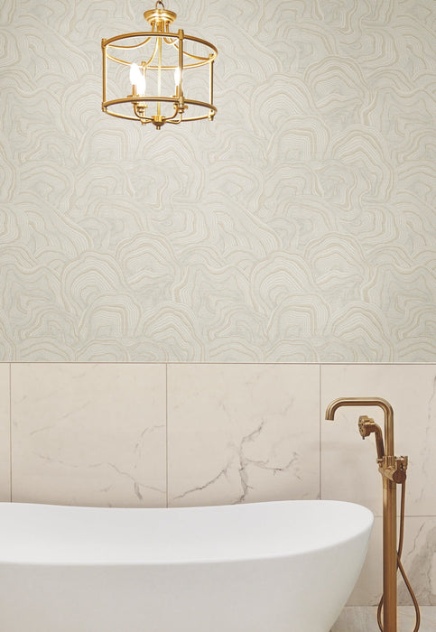 Geodes Taupe Wallpaper | York Wallcoverings