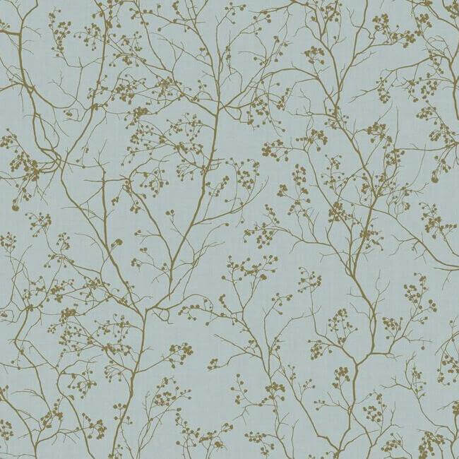 Luminous Branches Black Wallpaper | York Wallcoverings