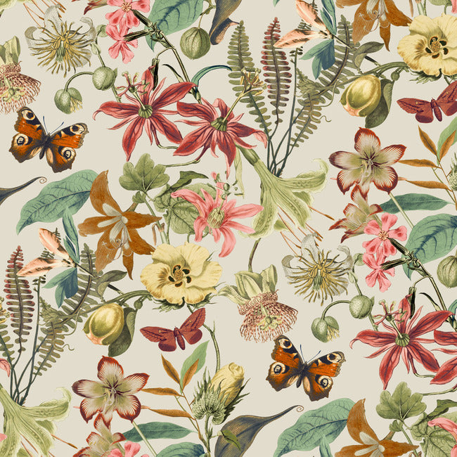 Butterfly House Wallpaper | York Wallcoverings