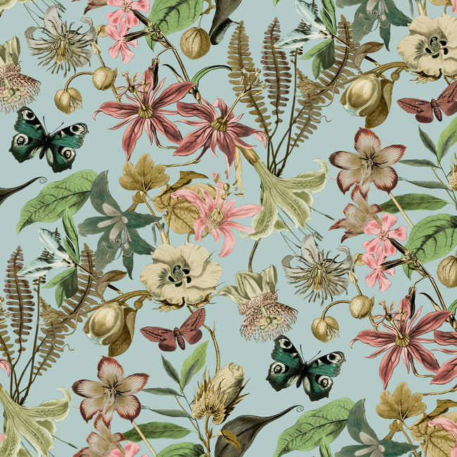Butterfly House Wallpaper | York Wallcoverings