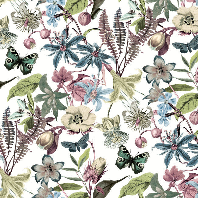 Butterfly House Wallpaper | York Wallcoverings