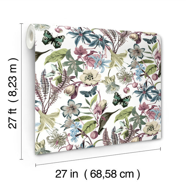 Butterfly House Wallpaper | York Wallcoverings