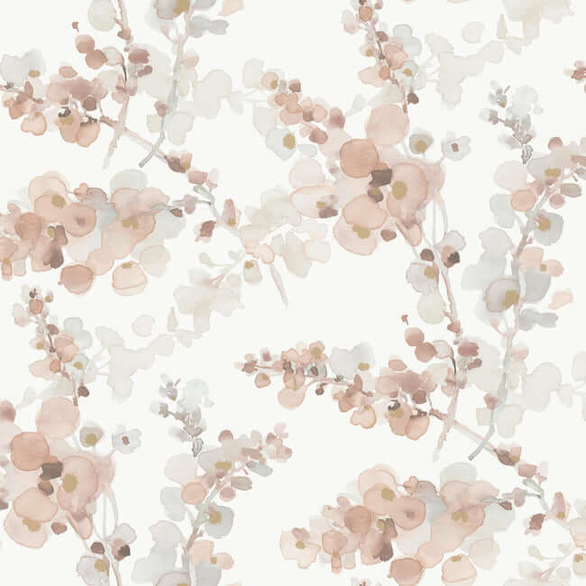 Blossom Fling Blue Wallpaper | York Wallcoverings