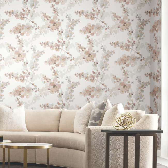 Blossom Fling Blue Wallpaper | York Wallcoverings