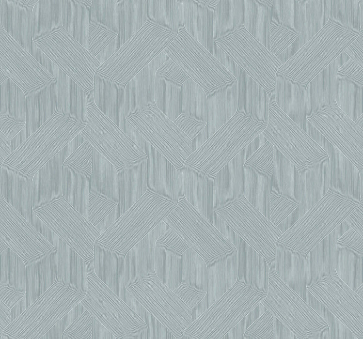Fine Line Taupe Geometric Wallpaper | York Wallcoverings