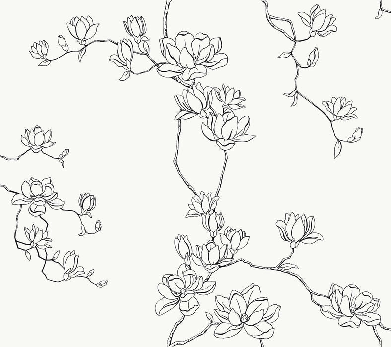 Magnolia Beige Branches Wallpaper | York Wallcoverings