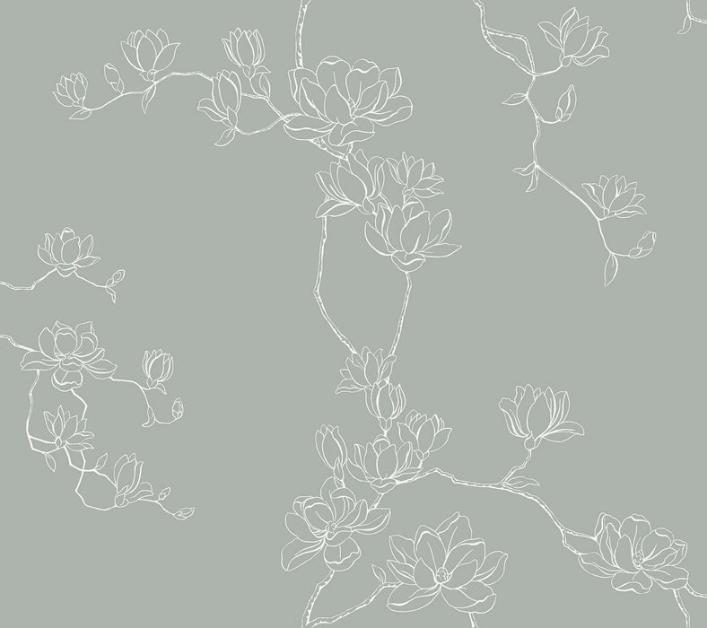 Magnolia Beige Branches Wallpaper | York Wallcoverings