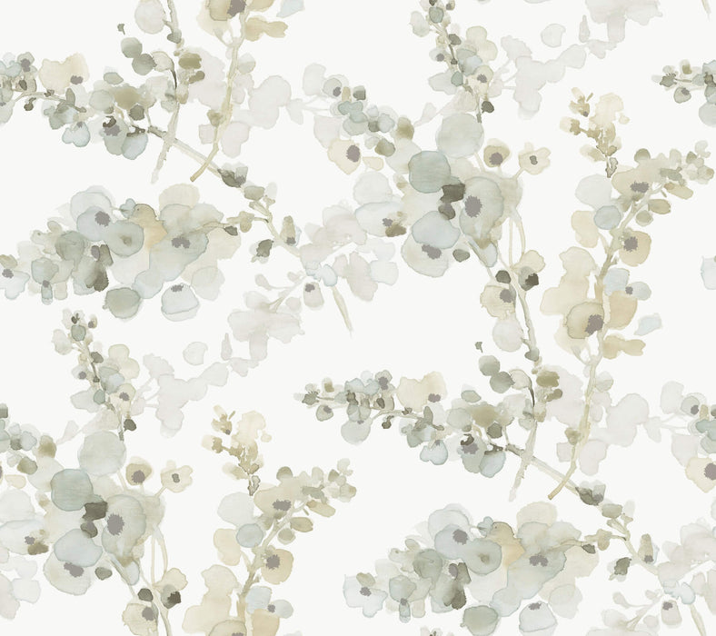 Blossom Fling Blue Wallpaper | York Wallcoverings