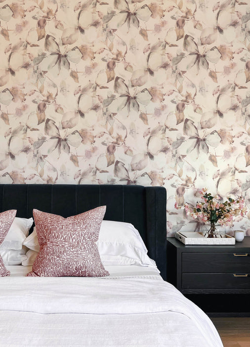 Liliana Plum Floral Wallpaper | A-Street Prints