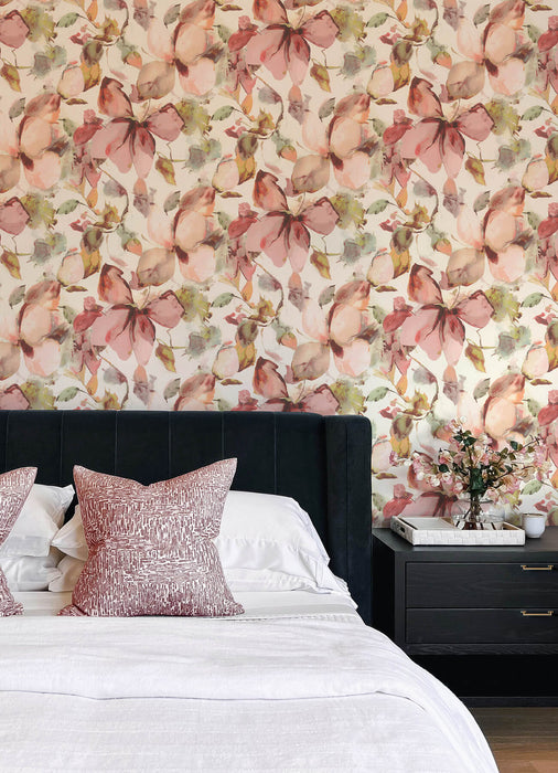 Liliana Plum Floral Wallpaper | A-Street Prints