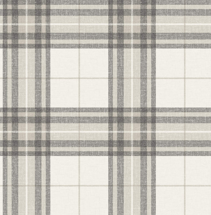 Cabin Check Blue Plaid Wallpaper | Chesapeake
