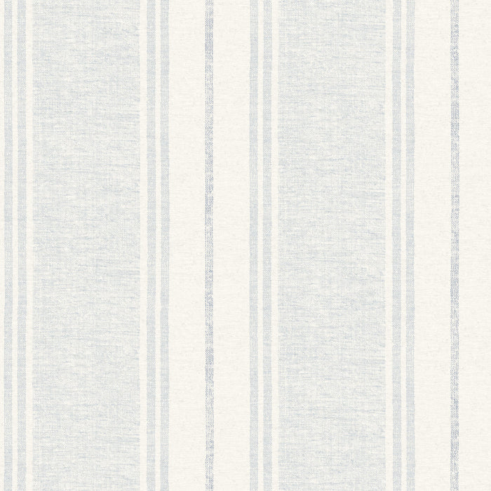 Maddox Sky Blue Flannel Stripe Wallpaper | Chesapeake