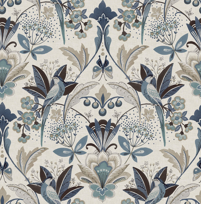 Bernadette Black Garden Wilderness Wallpaper | A-Street Prints