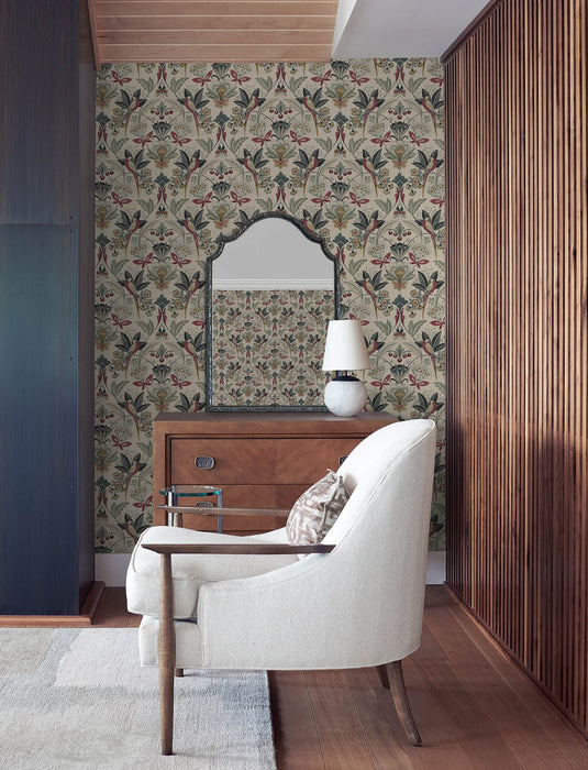 Bernadette Black Garden Wilderness Wallpaper | A-Street Prints