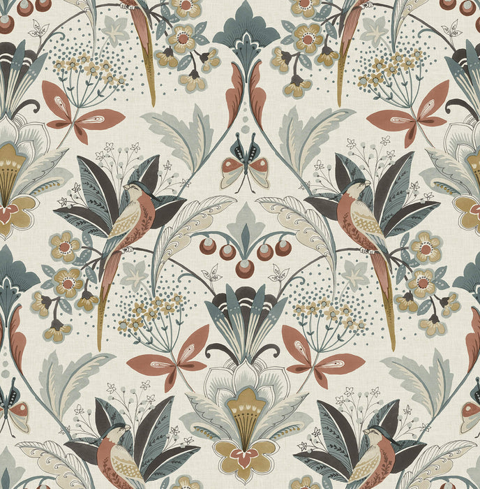 Bernadette Black Garden Wilderness Wallpaper | A-Street Prints