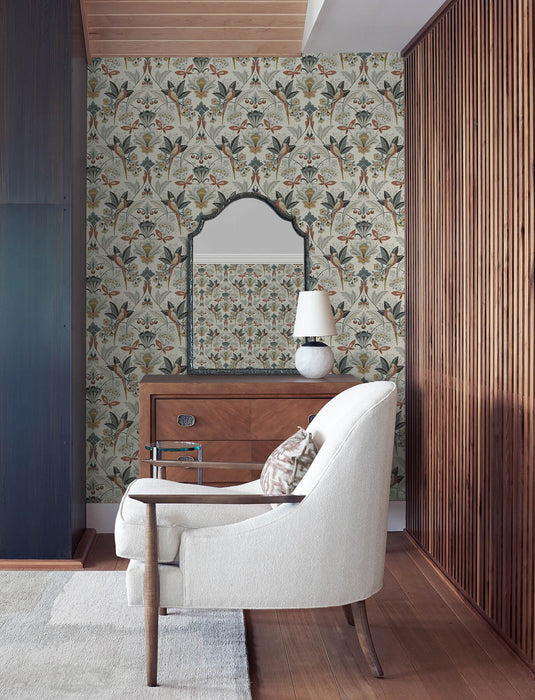 Bernadette Black Garden Wilderness Wallpaper | A-Street Prints