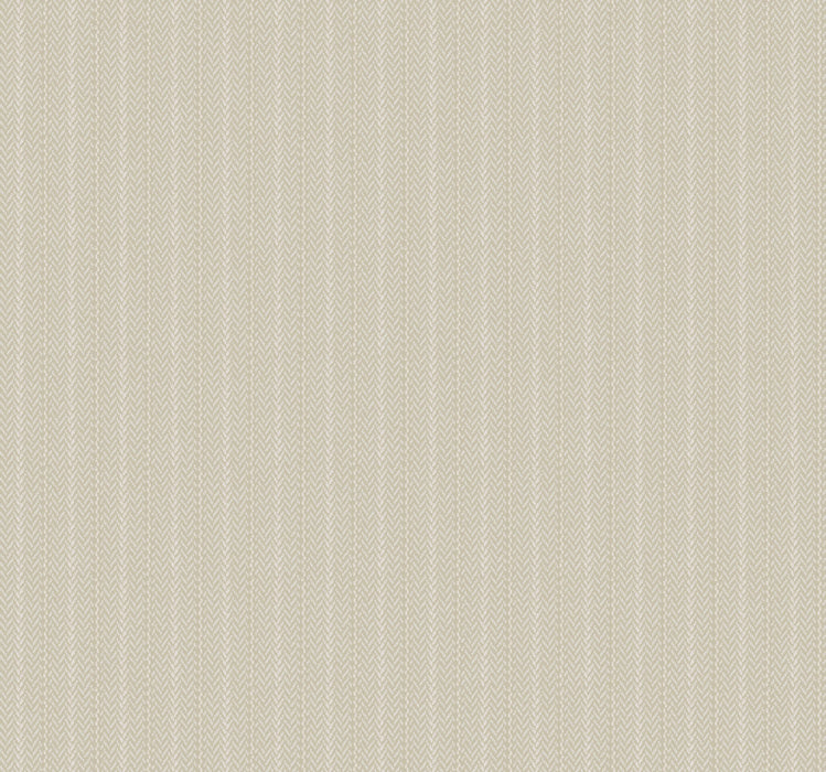 Elkan Stripe Beige Herringbone Wallpaper | York Wallcoverings