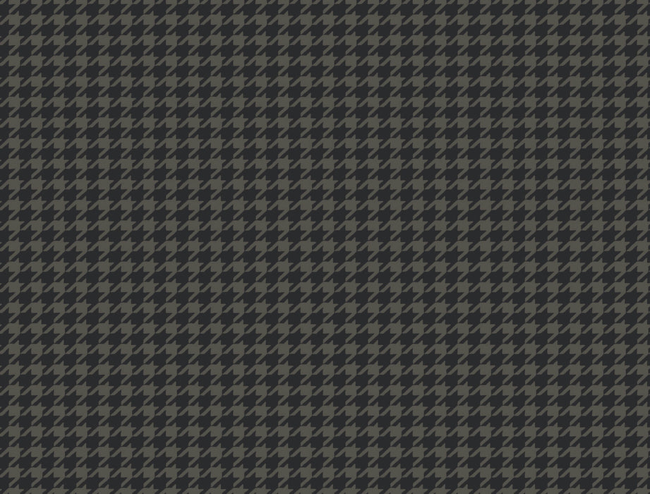 Watson Dark Grey Houndstooth Wallpaper | York Wallcoverings