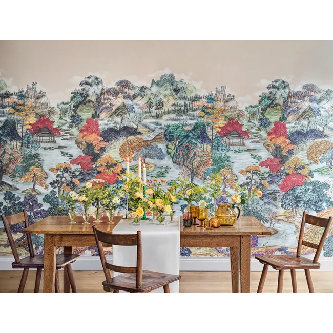 Pavilion Panel Mural - Soft Maple | Cole & Son