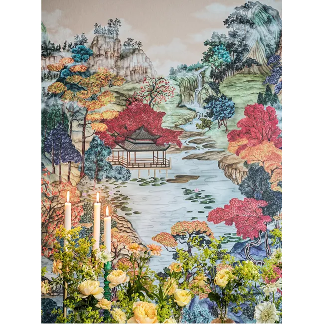 Pavilion Panel Mural - Soft Maple | Cole & Son