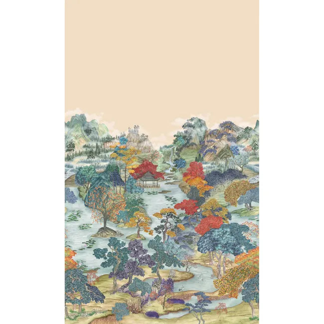 Pavilion Panel Mural - Soft Maple | Cole & Son