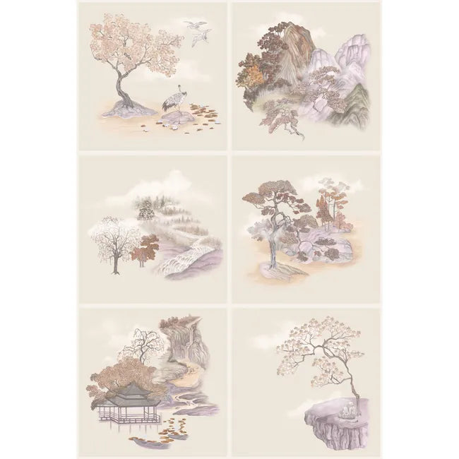 Tile Toile Wallpaper - Pink | Cole & Son