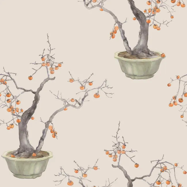 Kaki Persimmon Wallpaper - Bergamot | Cole & Son