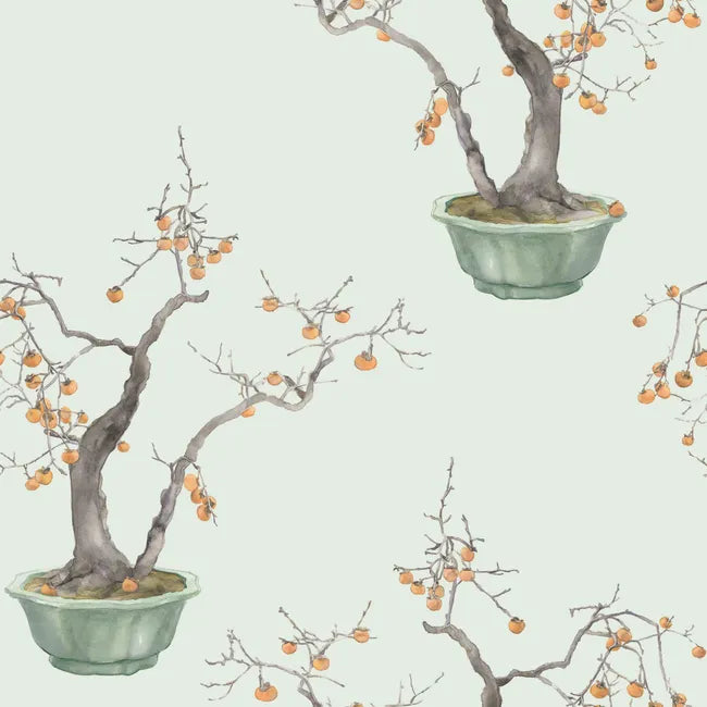 Kaki Persimmon Wallpaper - Bergamot | Cole & Son
