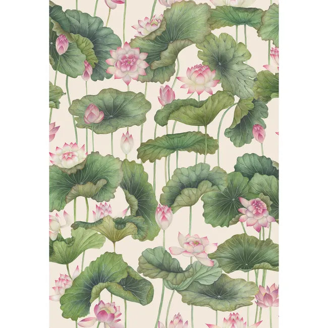 Lily Lotus Wallpaper - Pink | Cole & Son