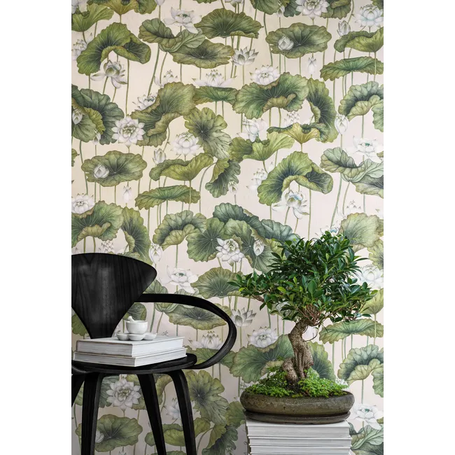 Lily Lotus Wallpaper - Pink | Cole & Son