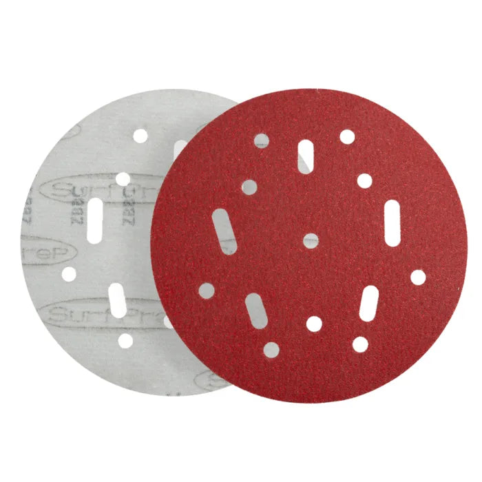 5″ SurfPrep Red Riptide Paper Abrasive Discs