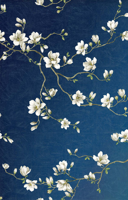 Moonlace Magnolia Wallpaper - Night Sky | Wallquest
