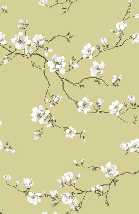 Moonlace Magnolia Wallpaper - Night Sky | Wallquest