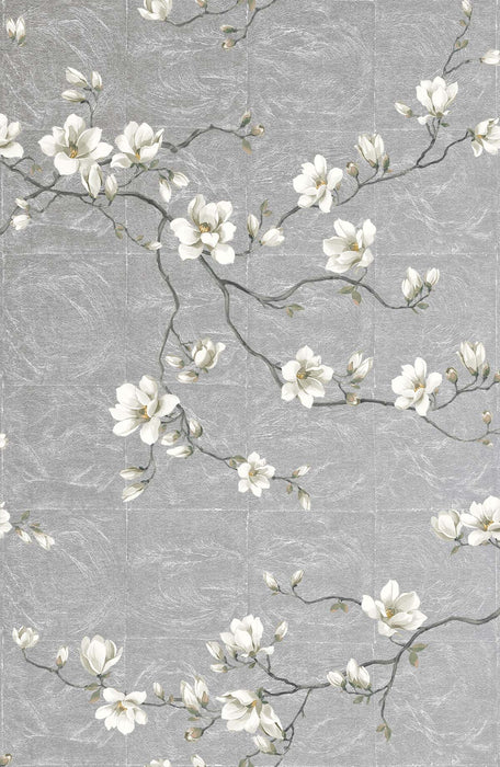 Moonlace Magnolia Wallpaper - Night Sky | Wallquest