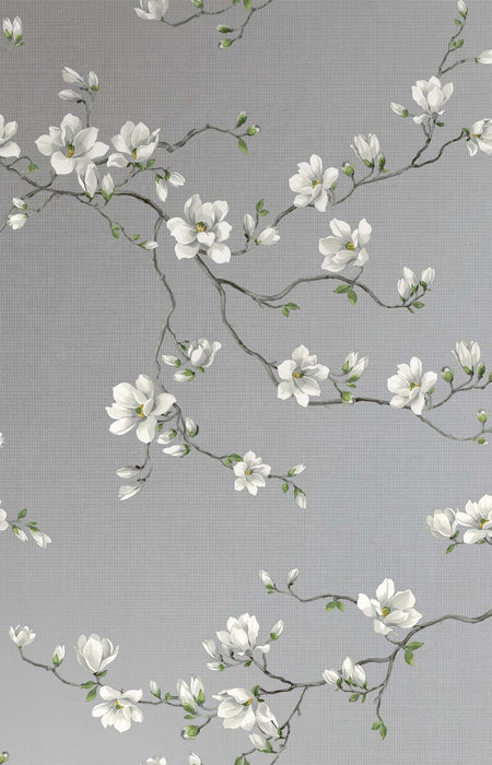 Moonlace Magnolia Specialty Wallpaper - Oro | Wallquest