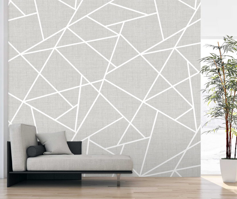 Modern Lines Mural Wallpaper | Remix Walls