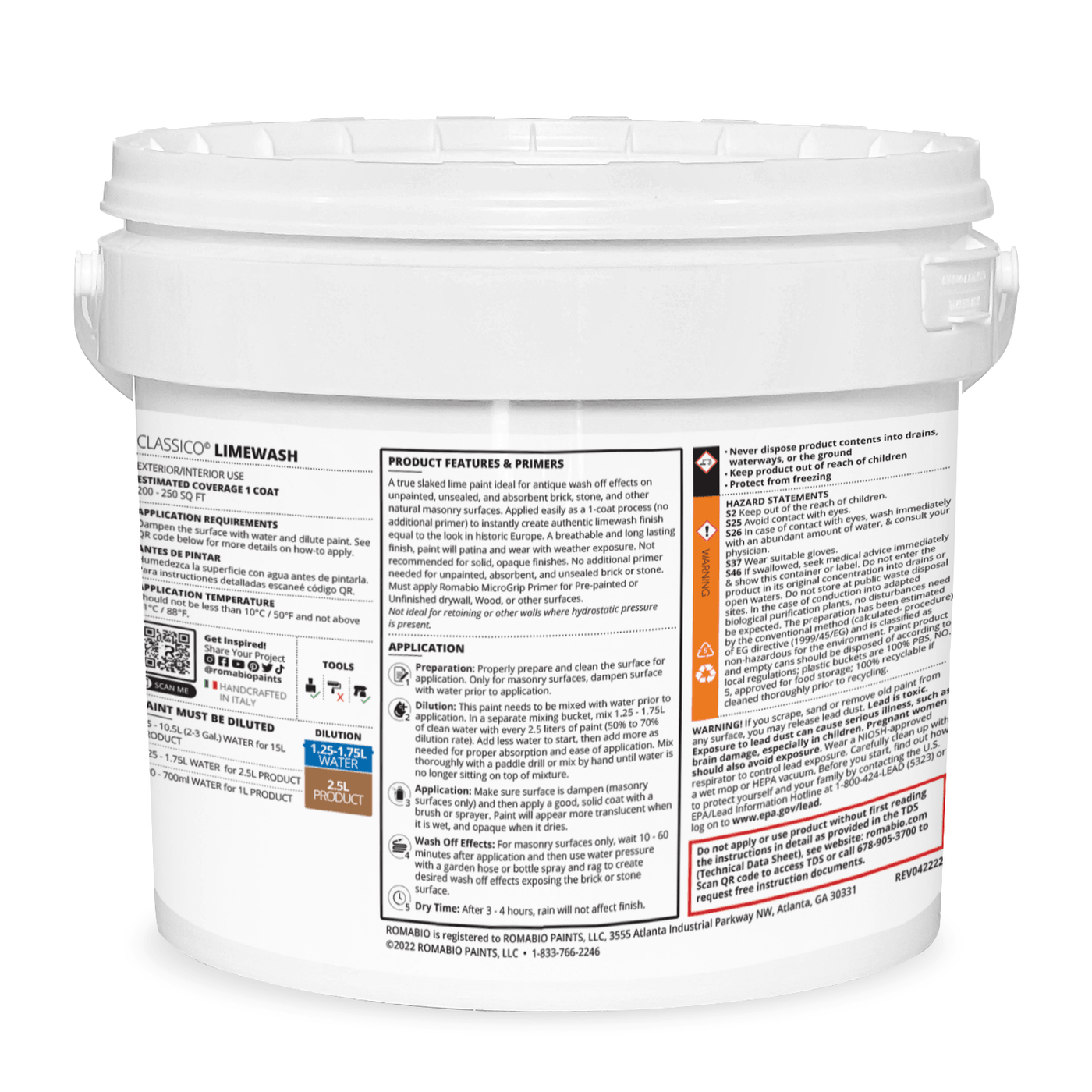 Romabio Classic Limewash — Primetime Paint & Paper