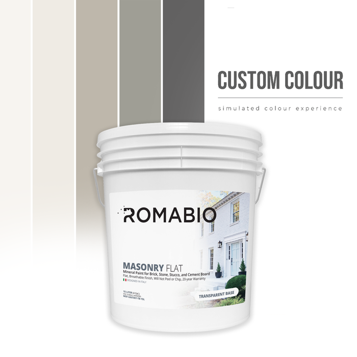 Custom Colour Masonry Paint | Romabio Masonry Flat