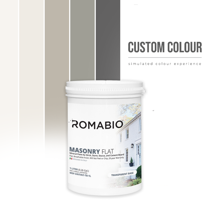 Custom Colour Masonry Paint | Romabio Masonry Flat
