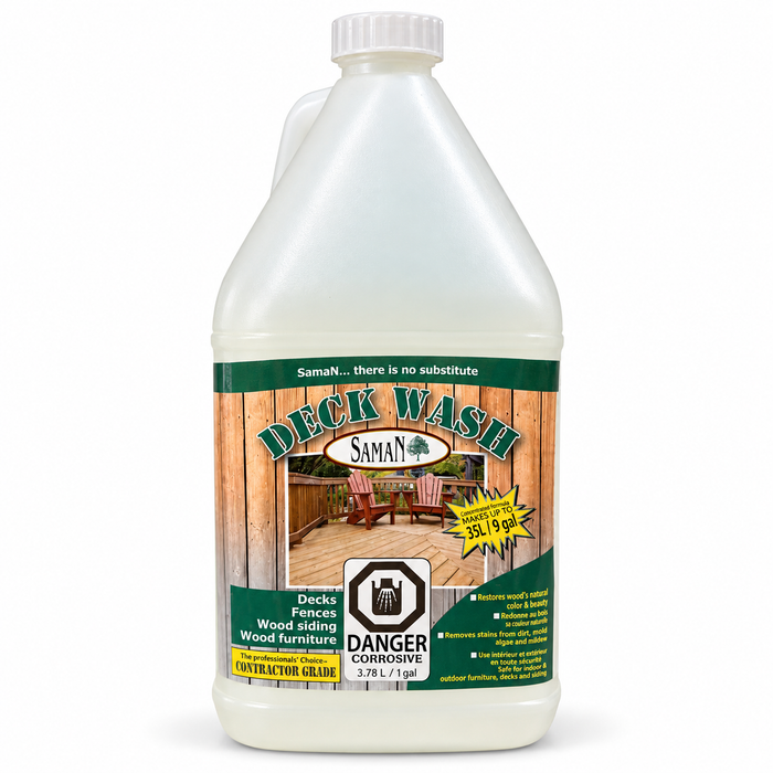 SamaN Deck Wash | Deck & Exterior Wood Cleaner 3.78L