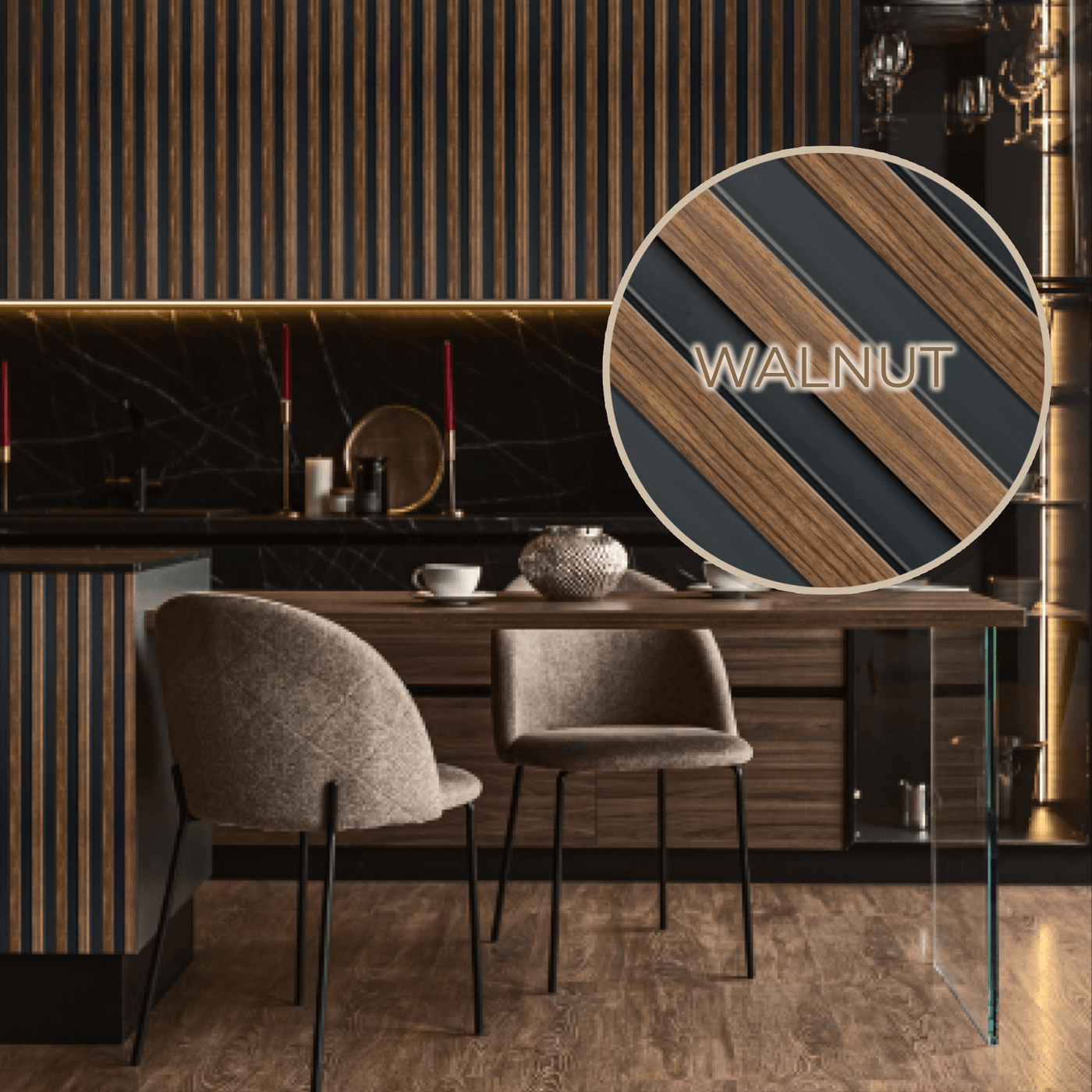 Wooden Slat Wall Pannel OTTO — Primetime Paint & Paper