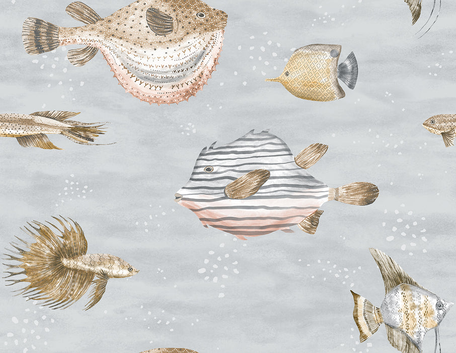 Oceanna Pearl Gray | Wallquest