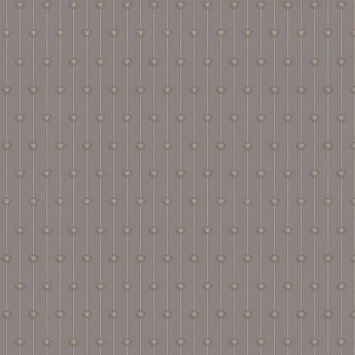 Baroque Stripe Wallpaper - Gold/White | Versace