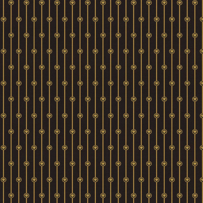 Baroque Stripe Wallpaper - Gold/White | Versace