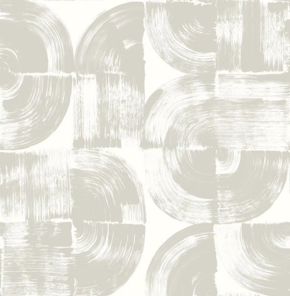 A-Street Giulietta Light Grey Painterly Geometric Wallpaper