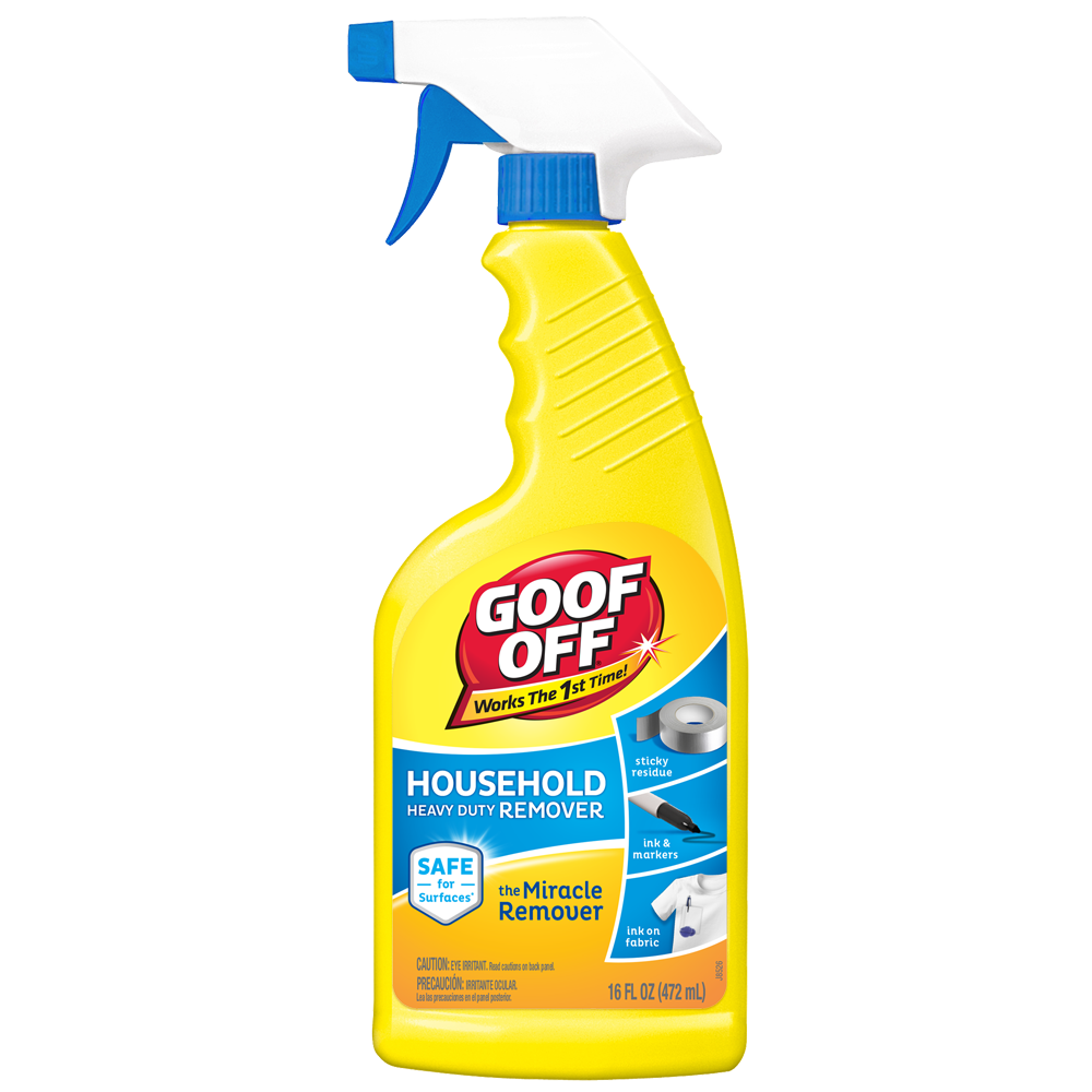 Goof Off Latex and Paint Adhesive Remover, 16 oz. - Fast & Efficient -  Removes Dried Paint & Tough Adhesives - Safe for Multiple Surfaces in the Adhesive  Removers department at